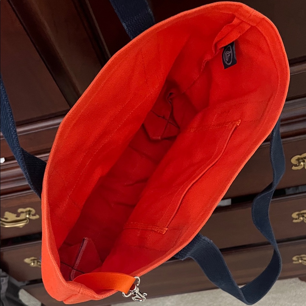 University of Virginia, UVA cavaliers, Stylish Orange and Navy Tote Bag - Picture 3 of 3